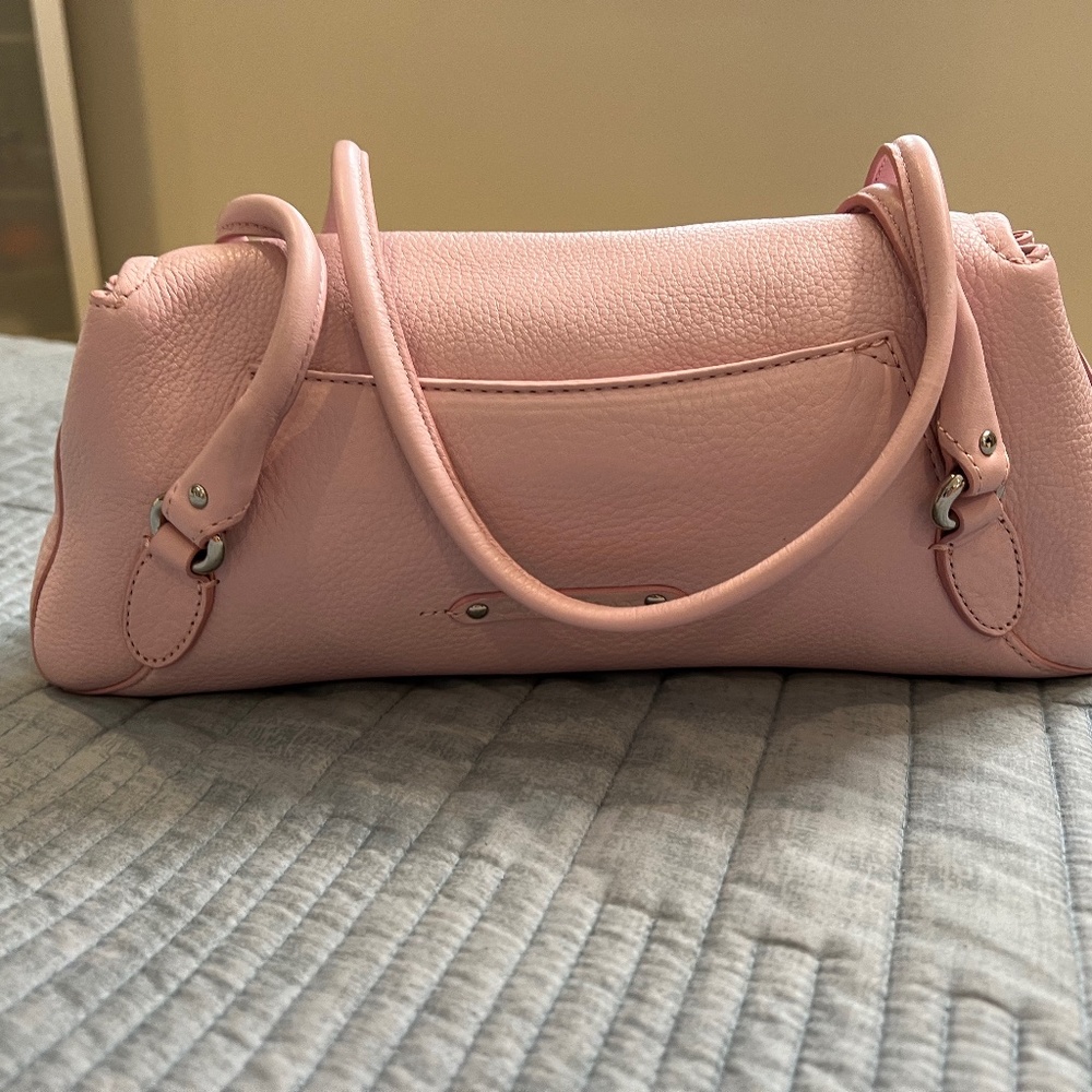 Cole  Haan pink pebbled leather purse